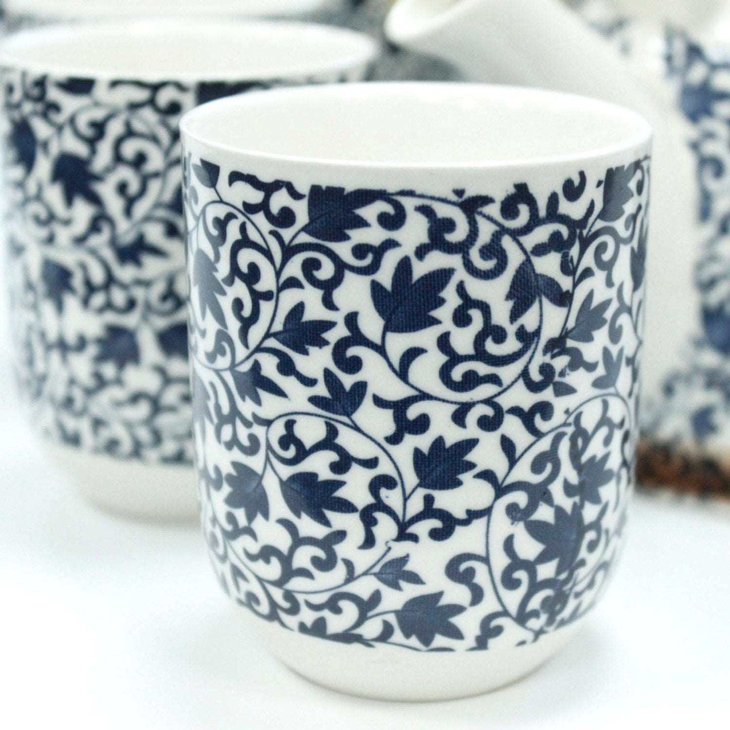 Teekannen-Set "Pattern" Blau Keramik - www.tealove24.de