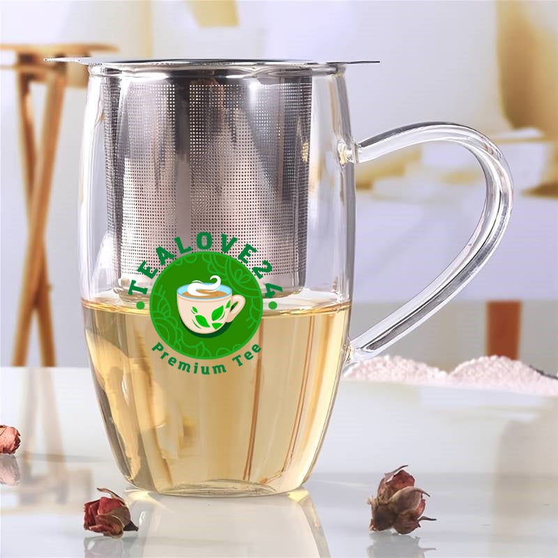 Edelstahl Teesieb mit Deckel teesieb