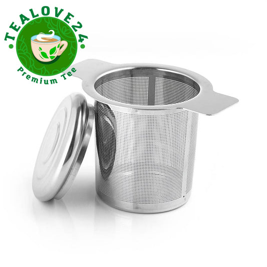 Edelstahl Teesieb mit Deckel teesieb