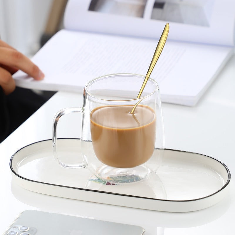 Glastasse aus Borosilikatglas - Doppelwandig 4 Grössen
