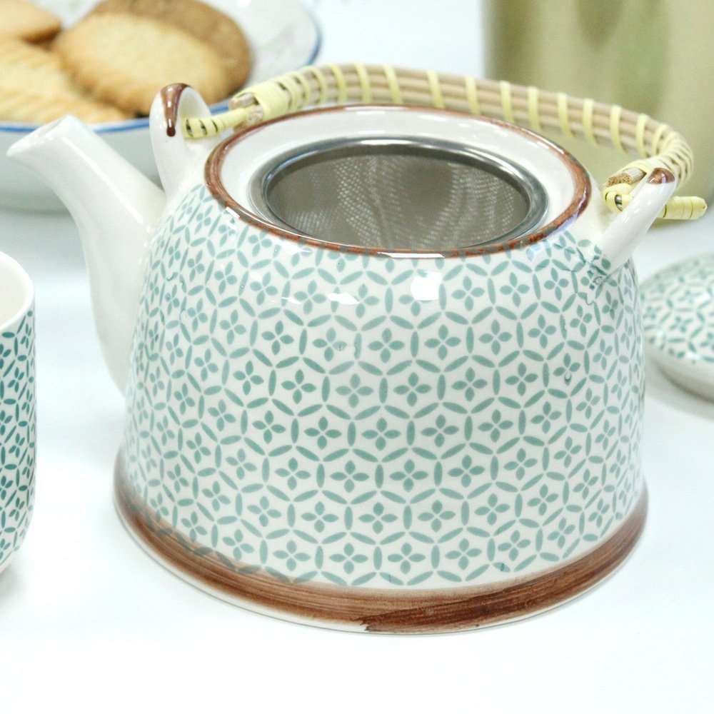 Teekannen-Set "Mosaic" Grün Keramik Teekanne