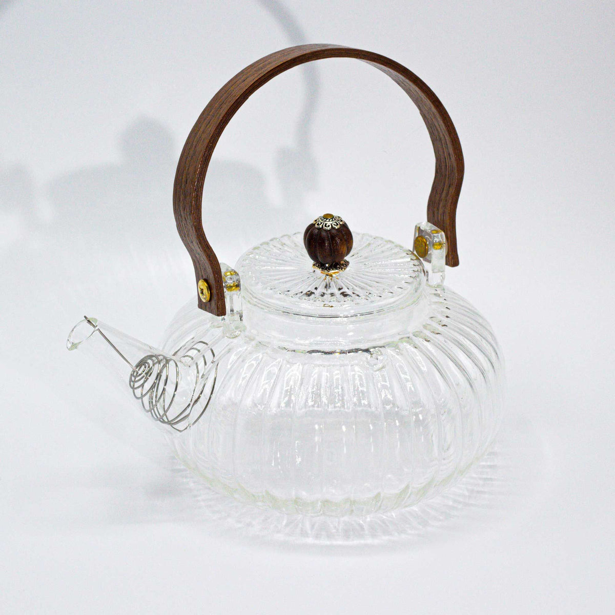 Glas-Teekanne - "Schwarze Perle" - 850ml