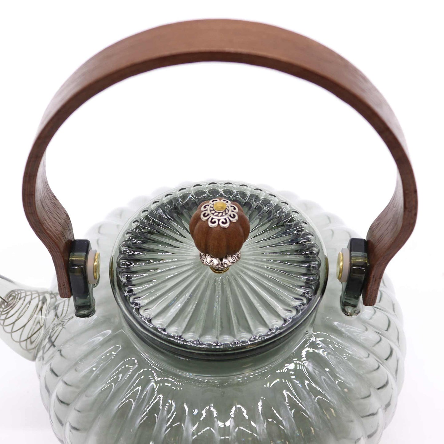 Glass-Teekanne Charcoal Ribbed Pearl - 950ml