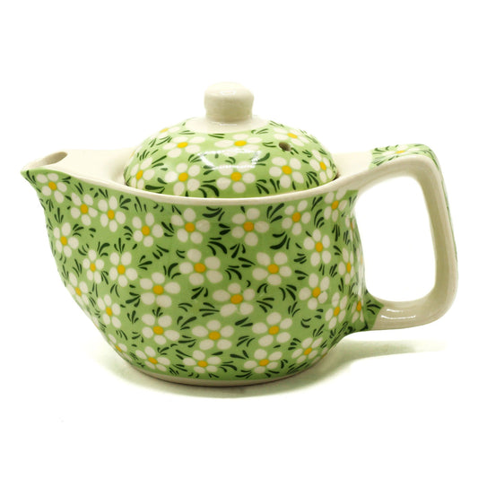 Kleine Kräuterteekanne - Gänseblümchen grün