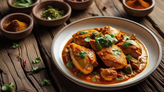 Rezept: Garam Masala Kokos-Hähnchen mit duftendem Basmatireis Grenzland-Genuss