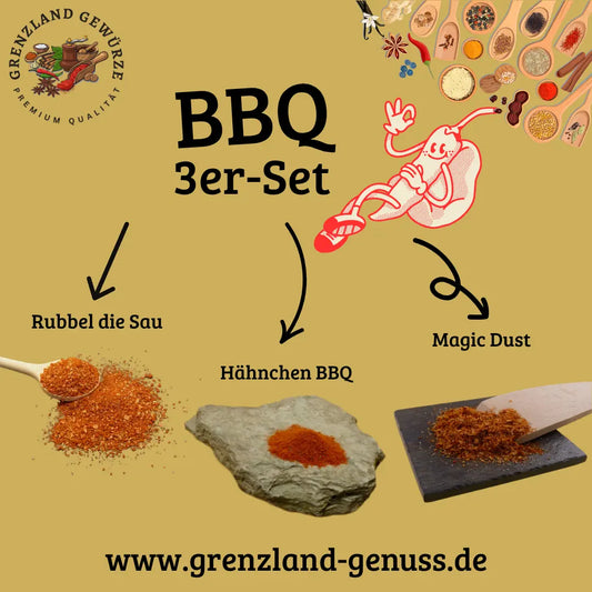 🔥 BBQ-Trio im Glas – das perfekte Geschenkset für Grillfans Grenzland-Genuss