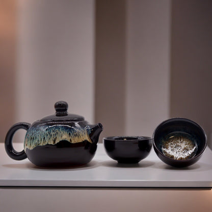 Herbal Black Glaze Teekannen-Set