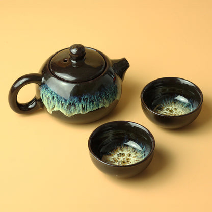 Herbal Black Glaze Teekannen-Set