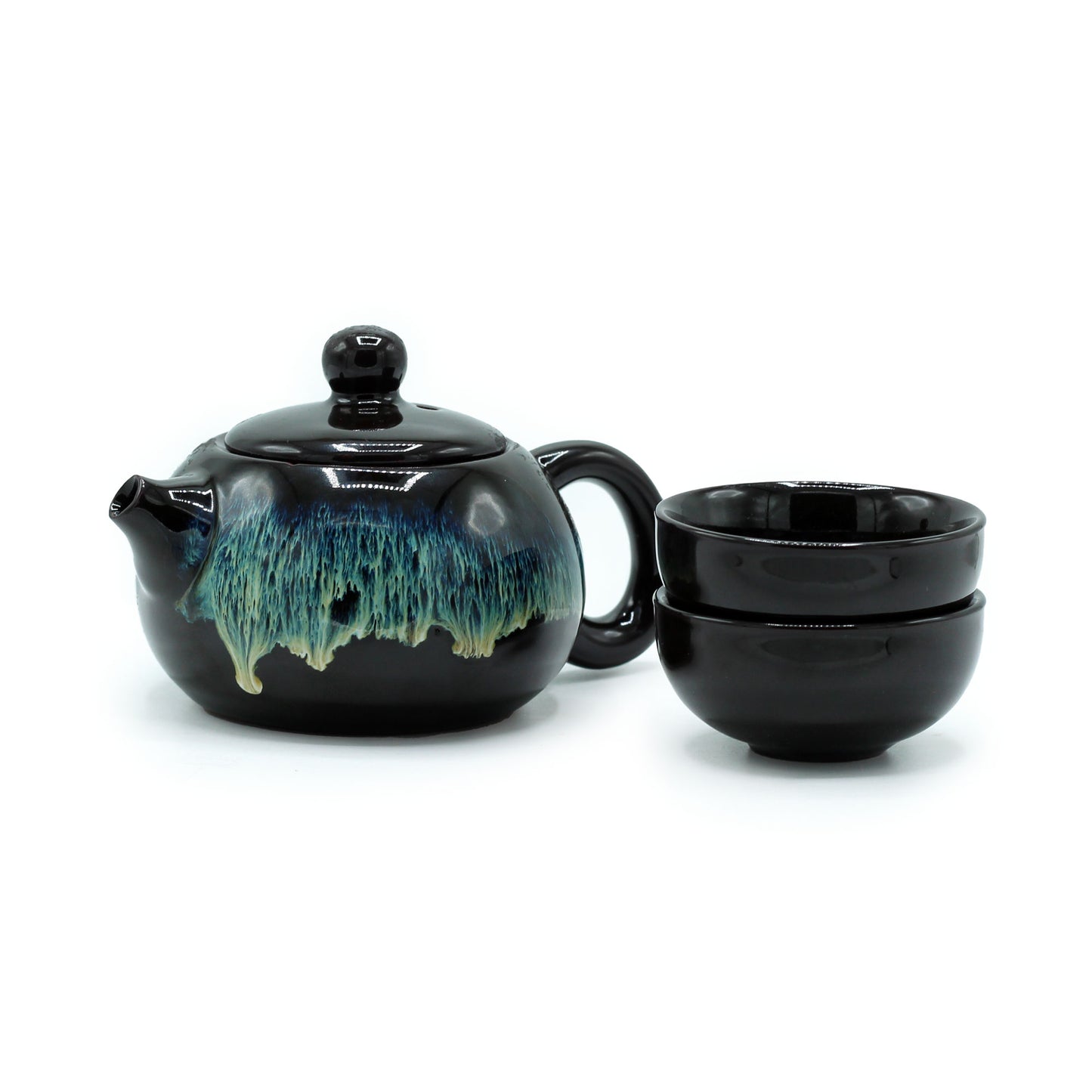 Herbal Black Glaze Teekannen-Set