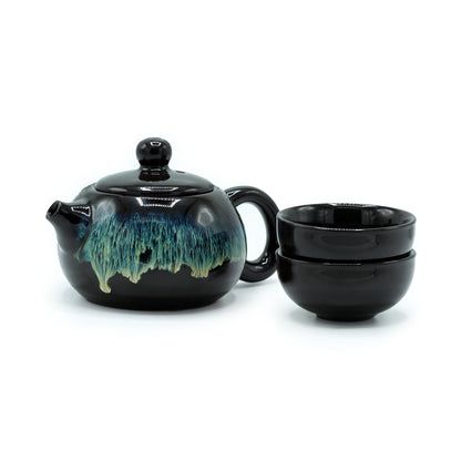 Herbal Black Glaze Teekannen-Set