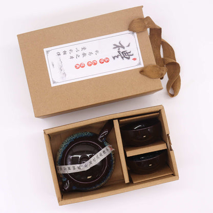 Herbal Black Glaze Teekannen-Set