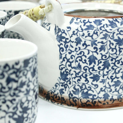 Teekannen-Set "Pattern" Blau Keramik - www.tealove24.de