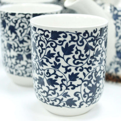 Teekannen-Set "Pattern" Blau Keramik - www.tealove24.de