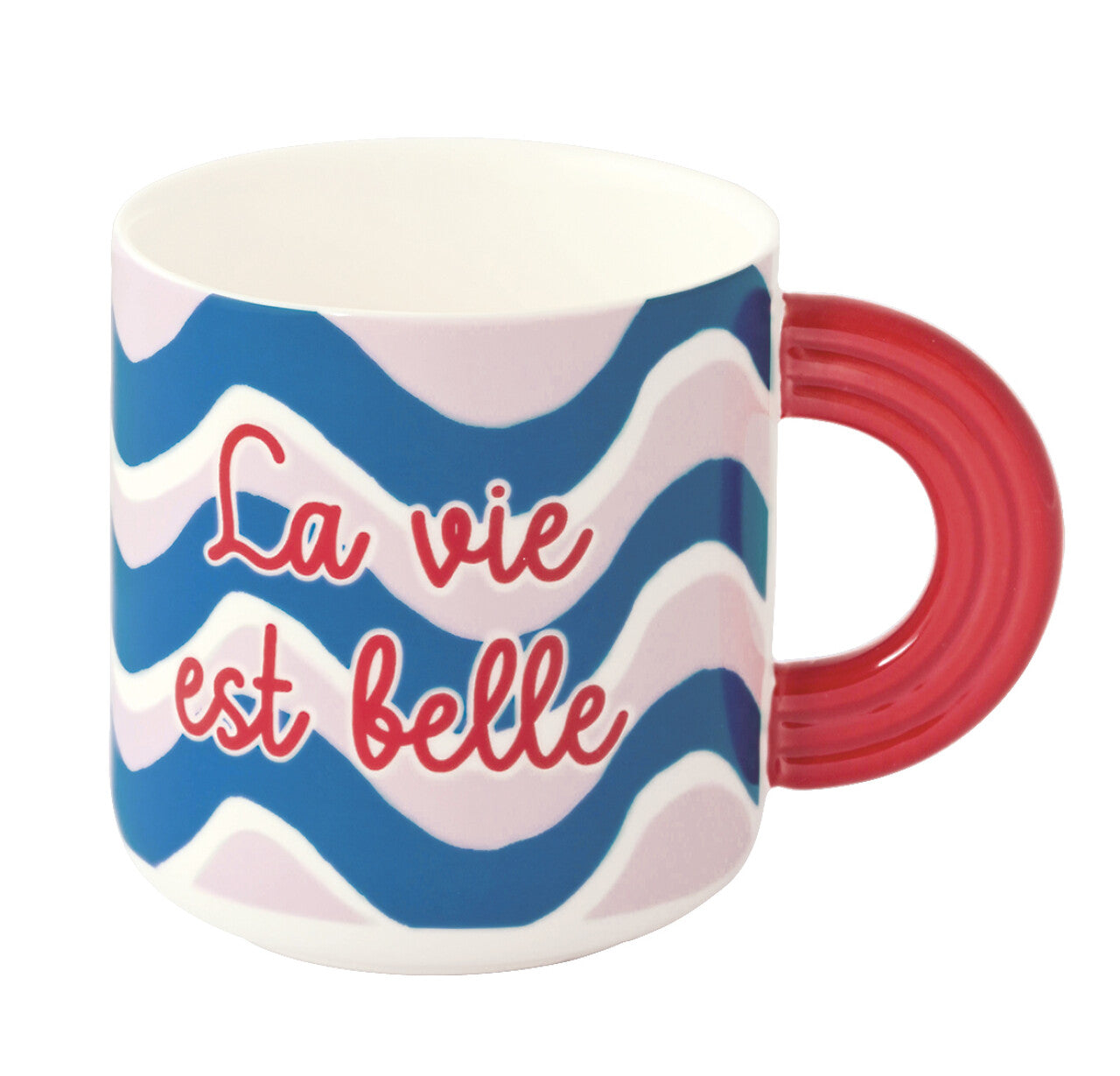 Porzellanbecher "La vie est belle" 0,35 l