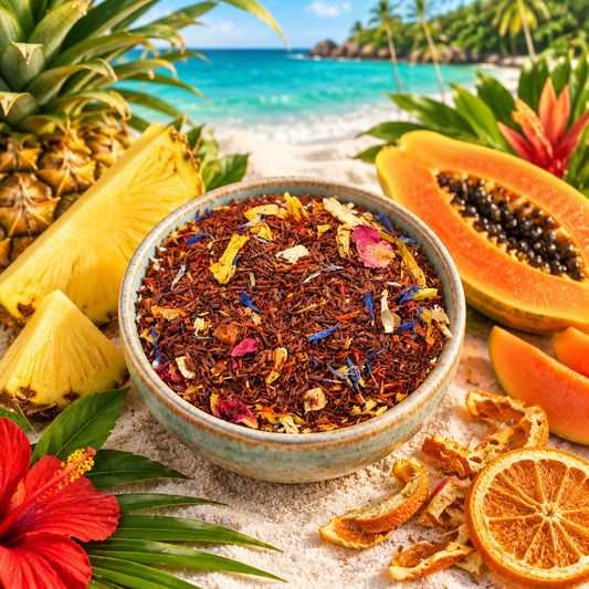 Rooibusch-Tee Karibik – Ananas, Papaya & Orangenschalen