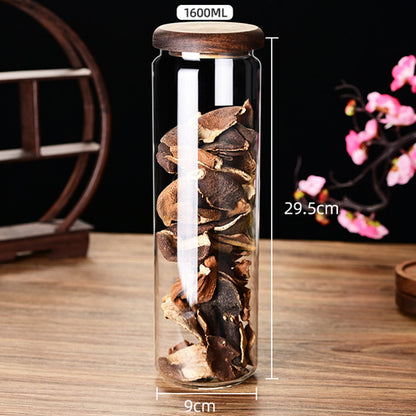 Glasgefäß mit Holzdeckel für Kaffee,Tee