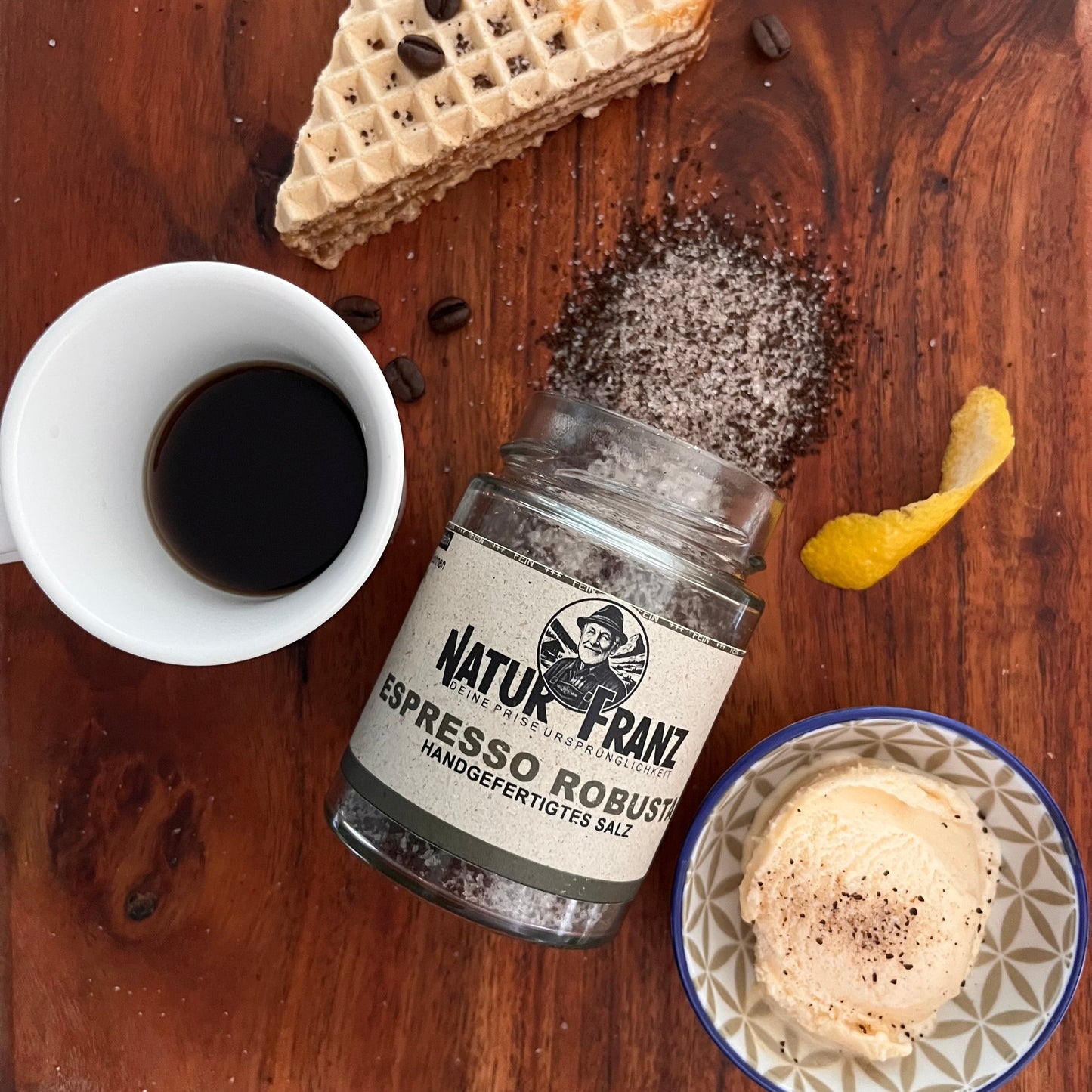 Espresso Robusta - mit feinem Salz