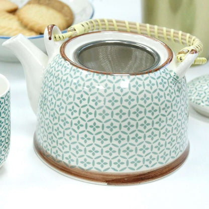 Teekannen-Set "Mosaic" Grün Keramik Teekanne 