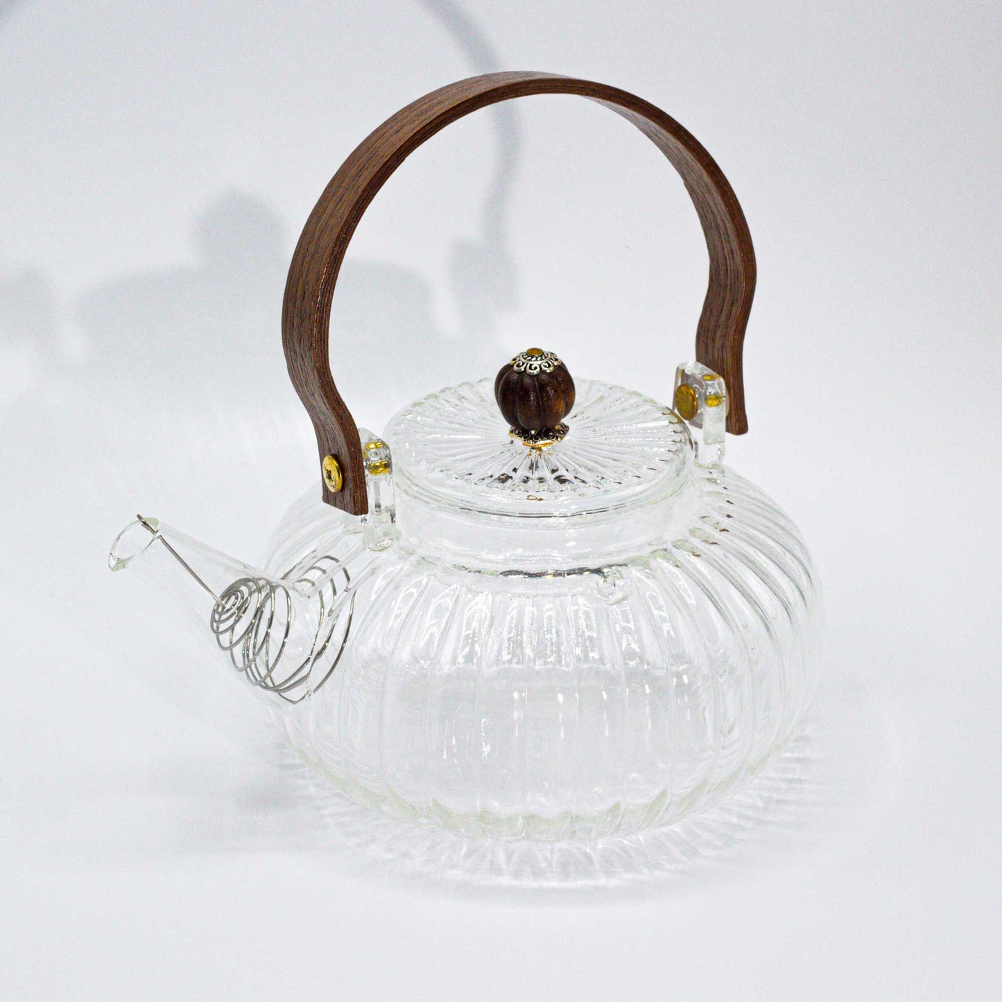 Glas-Teekanne - "Schwarze Perle" - 850ml