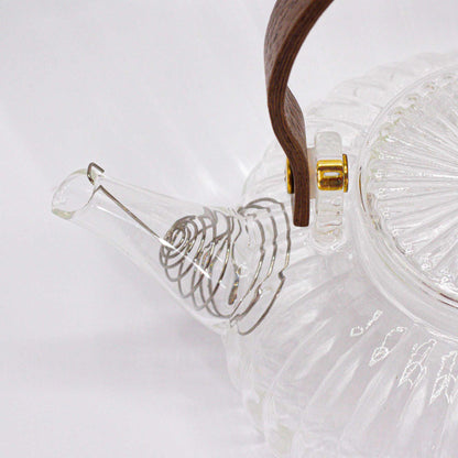 Glas-Teekanne - "Schwarze Perle" - 850ml