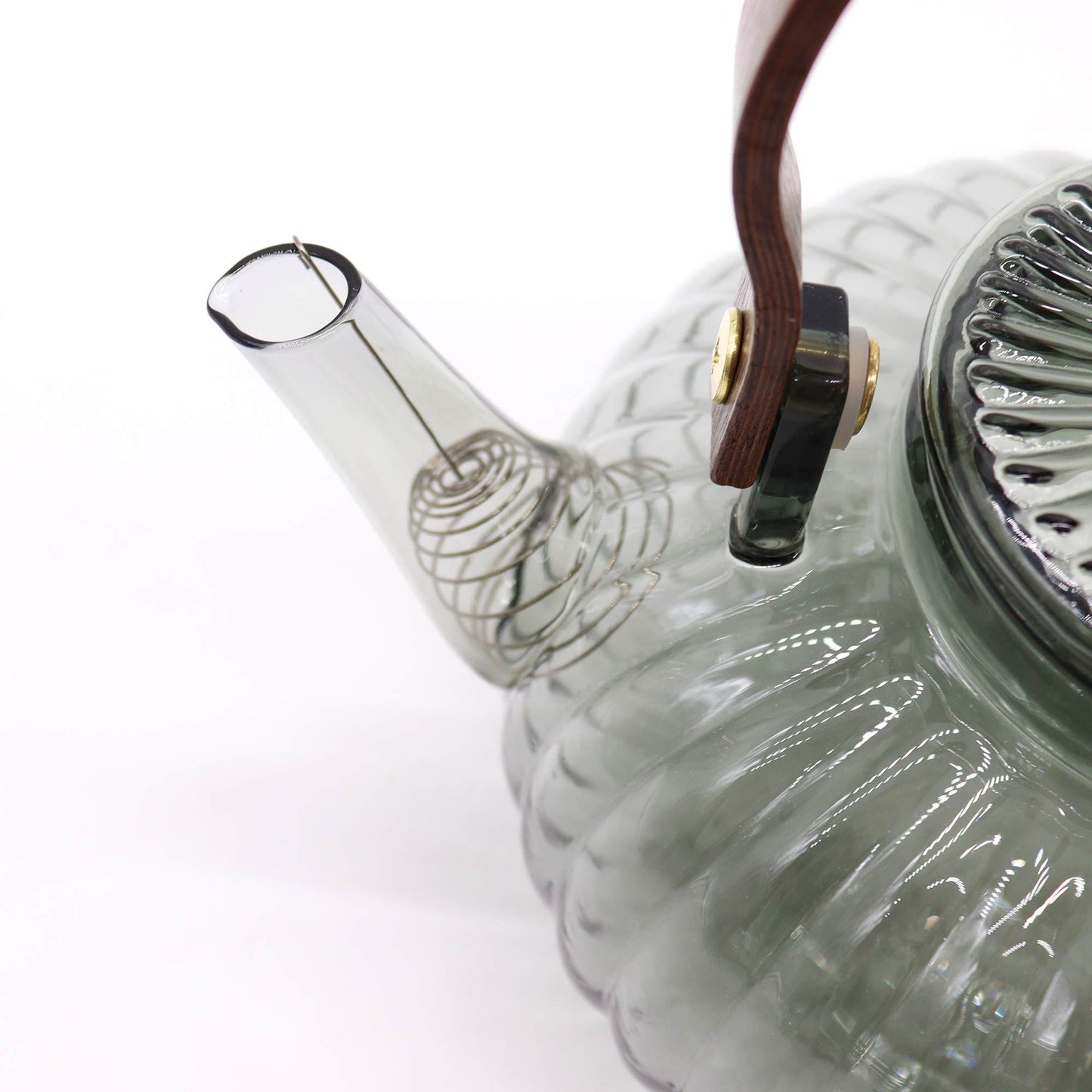 Glass-Teekanne Charcoal Ribbed Pearl - 950ml