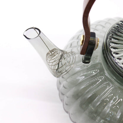 Glass-Teekanne Charcoal Ribbed Pearl - 950ml