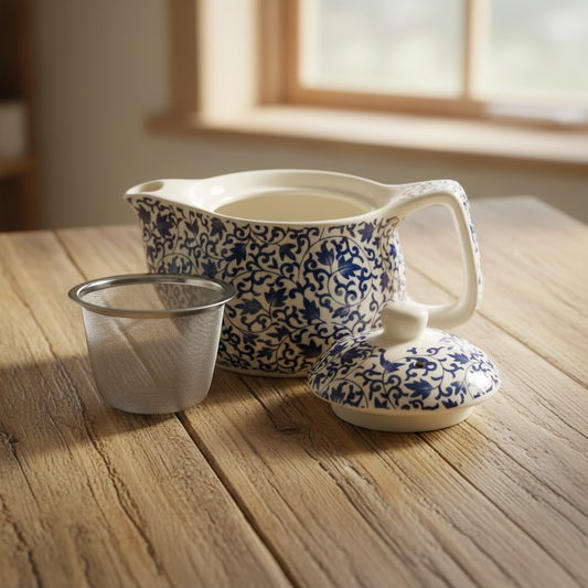 Elegante kleine Teekanne "Blue Pattern"