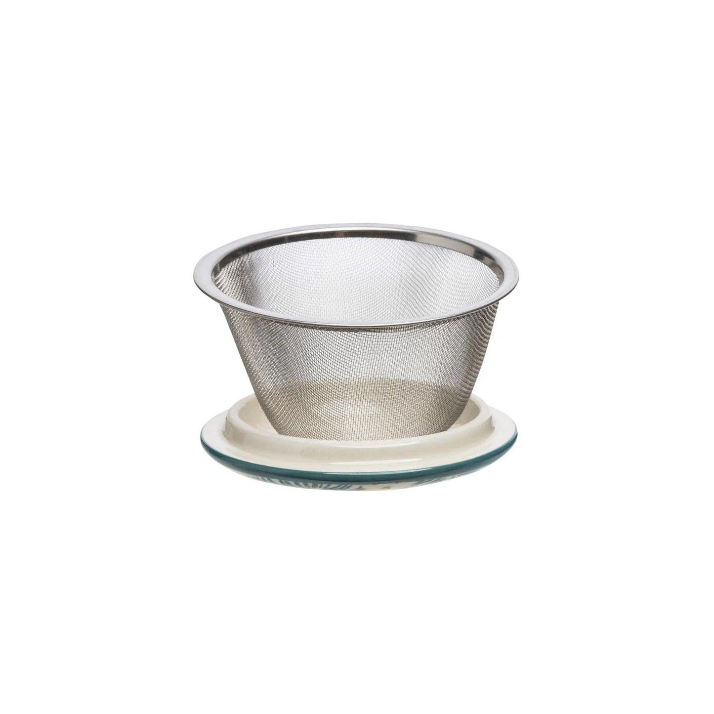 TRANQUILLO Tasse mit Teesieb RUSTIC blau 400ml